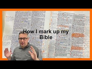 My color coding and marking system for my Bible