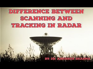 Scanning and Tracking in Radar | Difference between Scanning and Tracking | How #Radar Works?