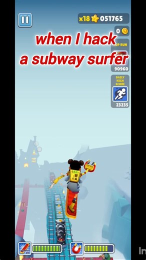 when I hack subway surfer 🤯