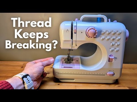 FIX - Thread Keeps Breaking on Mini Sewing Machine - Portable FHSM-505 Multifunctional Model