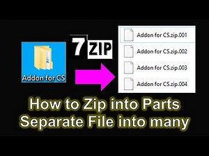 How to compress file into many parts by using 7zip? Full Tutorial #zip #compress #7zip #7z #tutorial