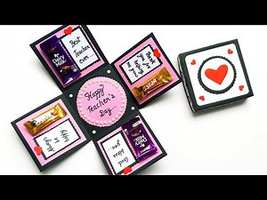 Chocolate explosion box/DIY Greeting Card for Teachers Day/How to make Explosion Box for Teacher day