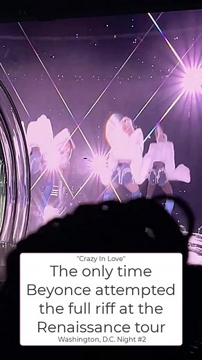 The only time Beyonce attempted the full riff of