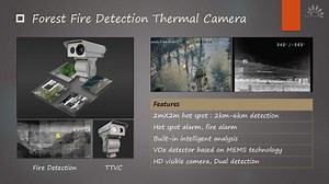[Hot Item] Forest Fire Detection Dual Sensor Thermal and Visible Camera