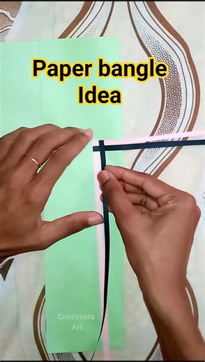 Easy make DIY paper bangle idea for kids #jewellery #papercrafts #craft #artandcraft #paperart