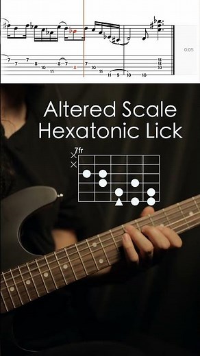 Altered Scale Hexatonic Lick - Cahaya Guitar