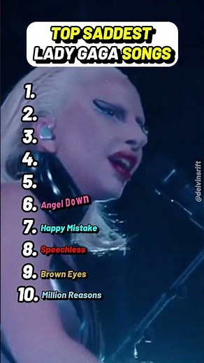 Saddest Lady Gaga Songs Ranked | Top 10 Emotional Tracks