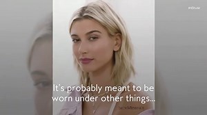 Hailey Bieber Wore the Coziest Super-Short Romper