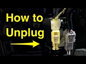 How to unplug yellow seat airbag sensor wire harness connector Lexus Toyota Nissan Infinity Honda