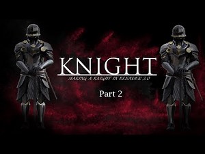 Making a Knight in blender texturing part 2