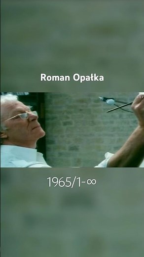 Counting to infinity, the endless project of Roman Opałka