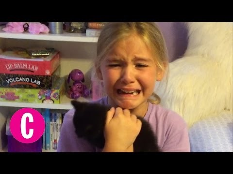 Little Girl is Surprised With a Brand New Kitten | Cosmopolitan