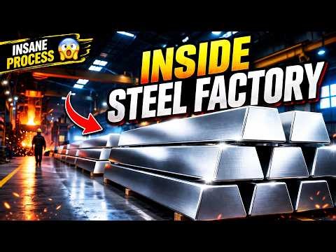 Making Steel Bars in Factory – Insane Machines!