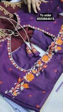 latest & trending computer embroidery work blouses #botique #viral #trending #ytshorts #fashion