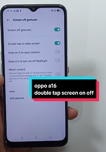 Oppo A16: How to Use Double Tap Screen On/Off