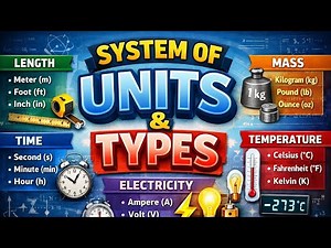 Units & Measurements 🔥 System of Units & Types (Full Concept)