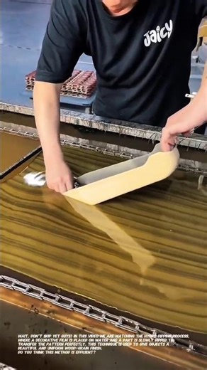 Amazing Hydro Dipping Process – Wood Texture Transfer Printing Technique.