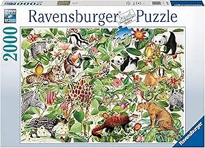 Ravensburger Jungle 2000 Piece Jigsaw Puzzle for Adults - 16824 - Every Piece is Unique, Softclick Technology Means Pieces Fit Together Perfectly