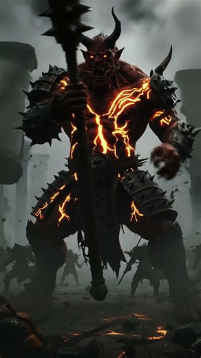 Red Demon vs. Black Demon: Who Rules Hell? | Epic Dark Fantasy Battle #shorts