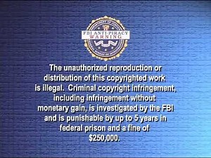 Disney Blue Warning Screen/FBI Anti-Piracy Warning Screen (2005-2007) (DVD Version) (Fullscreen)