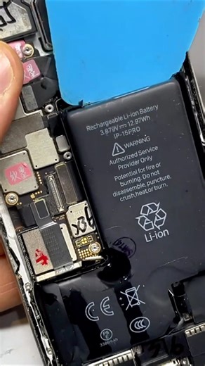 This iPhone 15 Pro Almost Exploded… Look at That Battery! The battery was so swollen it lifted the display. One wrong move could cause serious damage. Here’s how professionals handle risky repairs safely. #apple #asmr #iphone #15pro #repair #restoration #battery #chargingproblem #satisfying | AEA Media