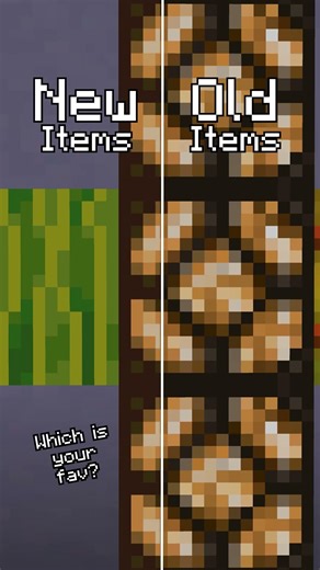 Old vs New Natural Block Textures (Which Is Better?) #minecraftblocks #compare