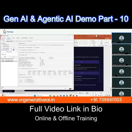 VR Generative AI Training on Instagram: "WEKA – Easy Machine Learning Tool for Beginners! In this session, we explored how WEKA helps you: 👉 Build ML models without coding 👉 Test algorithms with a few clicks 👉 Visualize data easily 👉 Compare model accuracy If you are starting your ML journey, WEKA makes learning super simple. Join VR Trainings and learn ML tools hands-on! 📍 Hyderabad | 📞 7396611103 #weka #mltools #machinelearning #aitools #datasciencebasics #vrtrainings #hyderabadtraining 