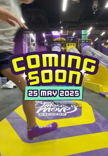 COMING SOON: Singapore’s Largest Indoor Playground for All Ages 🎟️ Book your tickets early and be among the first to experience the new & upgraded SuperPark! #SuperParkSG #GrandReopening #IndoorPlayground #MoveWithJoy
