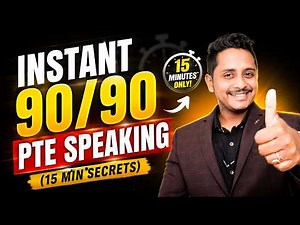 INSTANT 90/90 in PTE Speaking 🔥 | 15 Min Secret Tricks!