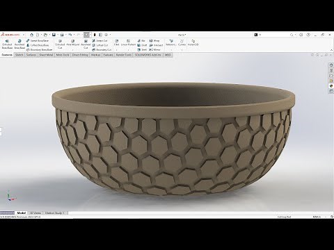 How to Design a Beautiful Bowl in Solidworks | How use wrap Command In Solidworks