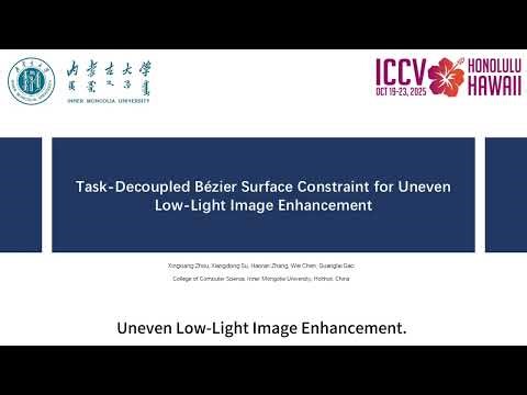[ICCV'25] Task-Decoupled Bézier Surface Constraint for Uneven Low-Light Image Enhancement