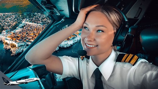 Boeing 737 fantastic landing into Dubrovnik Airport RWY11 | Cockpit view
