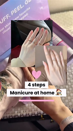 Dr Asma Amjad | 4 steps easy manicure at home 🏠 for smooth , shiny , bright and prettiest hands this Eid💕 Same steps can be used for pedicure as well ‼️... | Instagram