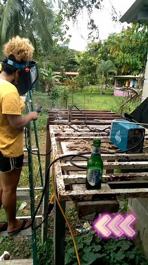 Outdoor Welding Adventure: Safety First with Style