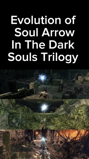 Dark Souls & Elden Ring Content on Instagram: "Soul Arrow in the Dark Souls trilogy is the foundation of every sorcery build, giving players fast, reliable ranged damage from the very beginning. From its efficient early-game dominance to its upgraded Heavy and Great variants, Soul Arrow scales into a powerful PvE and PvP tool across all three games. It defines mage gameplay with speed, range, and FP efficiency, making it one of the most iconic spells in Souls history"