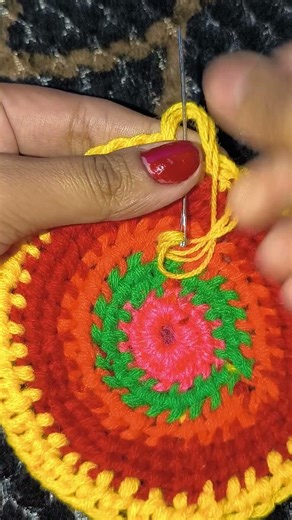 new woollen embroidery design #youtubeshorts