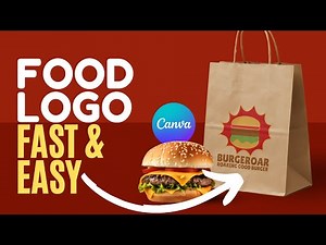 How to Design a Bold Burger Logo in Canva | Fast & Easy Tutorial for Small Business