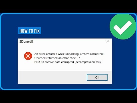 ISDONE.DLL ERROR | UNARC.DLL ERROR CODE -12 | ERROR INSTALLING FITGIRL, DODI REPACK (2025)