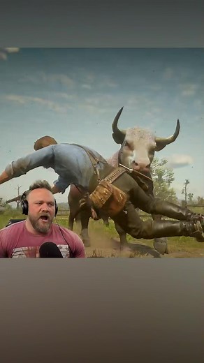 Exciting Bull Riding Gameplay in Red Dead Redemption 2