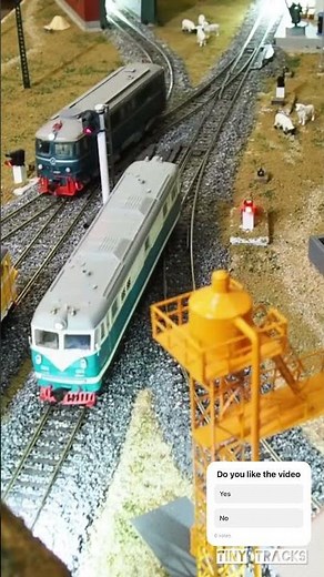 Model Train Crossing Test on Miniature Railway Diorama! | Tiny Tracks #toytrain #train #tinytracks