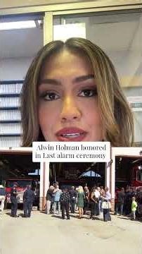 Alwin Holman honored in last alarm ceremony at fire station 14