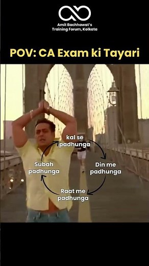 The Infinite Loop of Every CA Aspirant ♾️😂 | Amit Bachhawat Training Forum