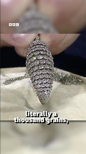 125-Year-Old Platinum Jewellery With A Millegrain Setting Of Pure White Diamonds #Antiques #Shorts