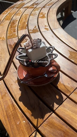 Enjoying Hot Chocolate with Scenic Views in Vail