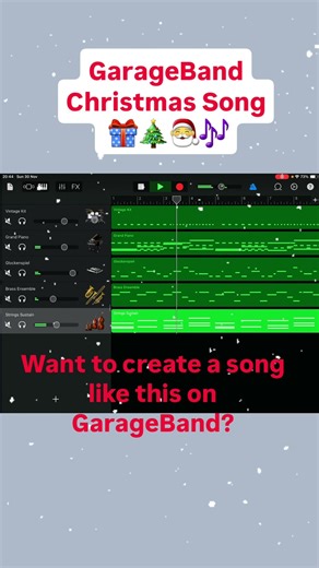 How to Create a Christmas Song on GarageBand. Tutorial.