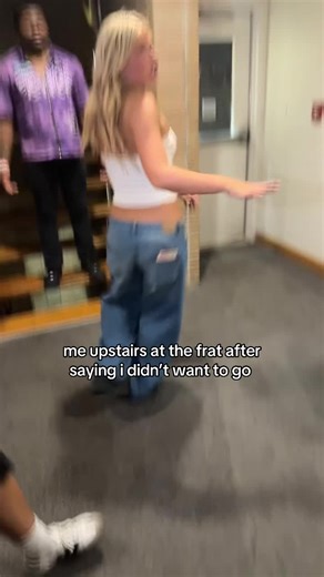 was completely silent btw | a frat house