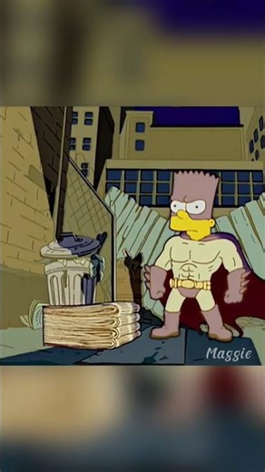 A HISTÓRIA DO BATMAN #simpsons #shorts
