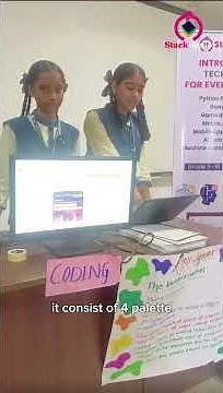 KPS students sharing experience about Stack Junior