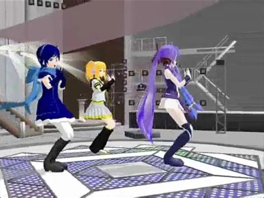 [MMD] Computer City- Gakuko, Lenka & Kaiko