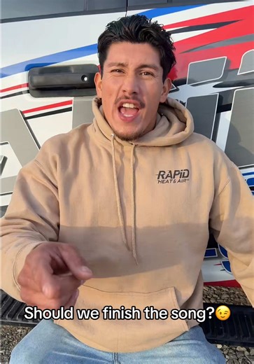 Should we finish the song? 😏 #hvac #hvachumor #bluecollar #smallbusiness